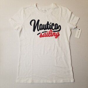 Nautica White Sailing T-shirt Size: Small (NWT)